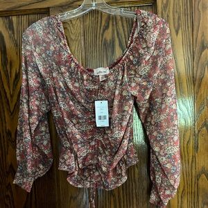 Willow and Root Mesh Blouse